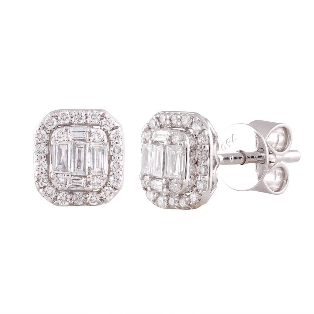 Baguette | Diamond Earrings | Diamonds Factory NZ